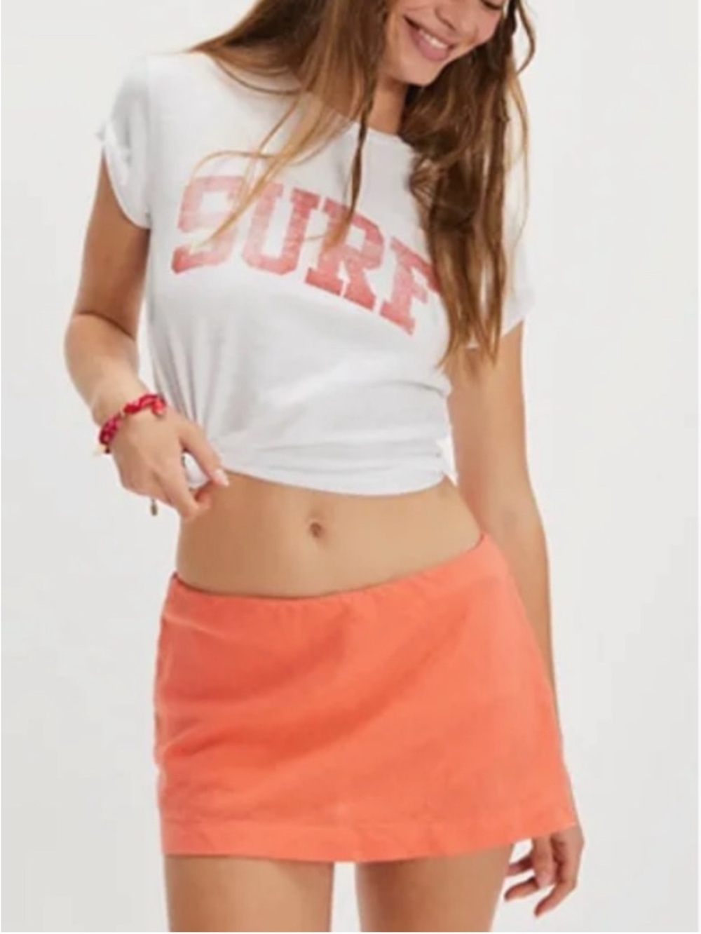 Free People My Little Micro Skort Orange